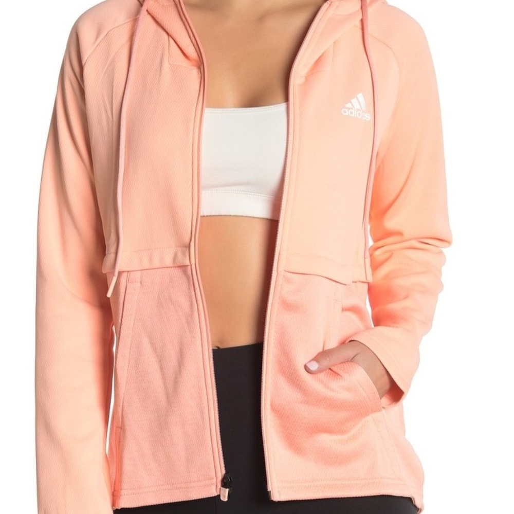 Women's Adidas Zip up hooded tech jacket